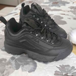 Fila All-Black Athletic Sneakers